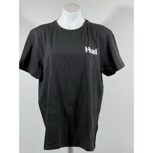 Huel Graphic T Shirt Mens XL Black Minimalist Streetwear Casual Style Tee